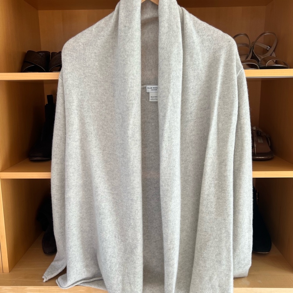 Club Monaco Light Gray Cardigan Sweater